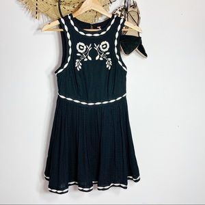 Free People cotton embroidered mini